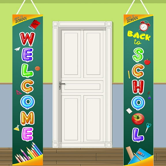 VOAVEKE School Supplies,Office Supplies, Couplets Welcome Banners School Season Couplet School Door Decor