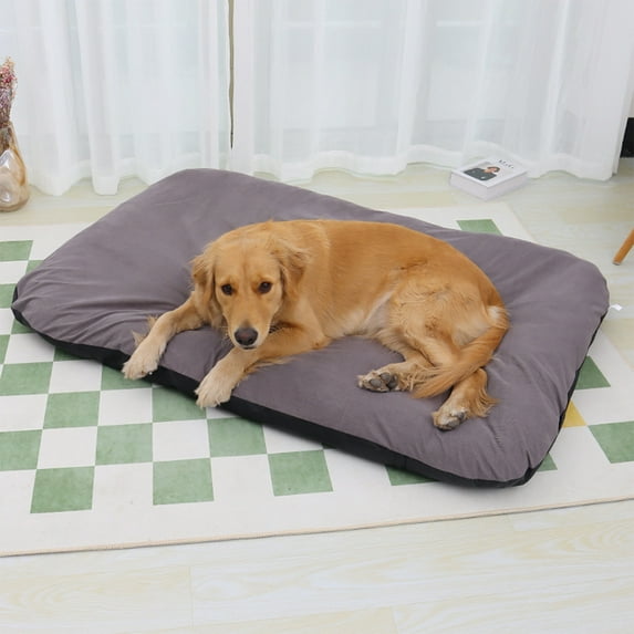 VOAVEKE Winter Dog Bed Warm, Pet Mads, Winter Thickened Warm Dog Kennel Removable Washable Dog Mats Medium And Large Dogs Corduroy Pet Kennel Non Slip Stain