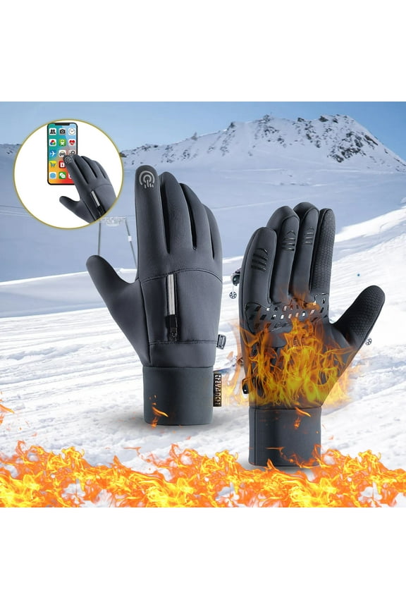 Winter Gloves for Men Women Water Resistants Windproof, Touchs Screen Gloves Liner Thermal Warm, Winter Outdoor Riding Warm Touches Screen Non-slip