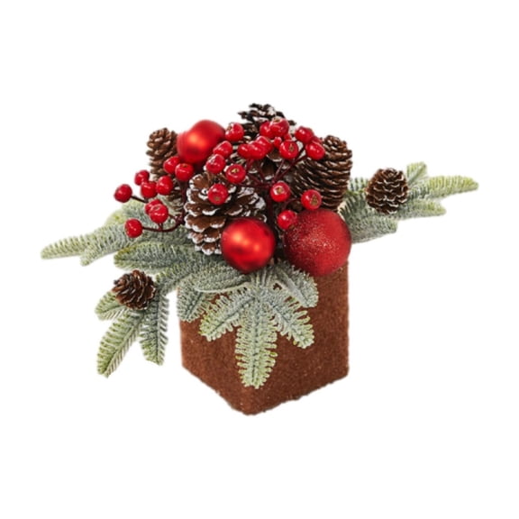 Christmas Decorations For Home Christmas Tree Pre Lit Mini Christmas Tree 25cm Desktop Christmas Tree 10inch Festival Decor Display Paired With String Lights To Enhance The Festive Feel