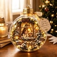 thumbnail image 1 of Christmas Decorations Illuminated Scripture Keepsake Ornament Lighted Bible Verse Decor for Christmas Tree Tabletop Home Religious Gift, 1 of 7