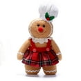 thumbnail image 1 of Christmas Decorations Indoor 11.8 inch Gingerbread Plush Ornaments Gingerbread Man Stuffed Animal Christmas Decor Gift for Kids Girls (Girl), 1 of 7