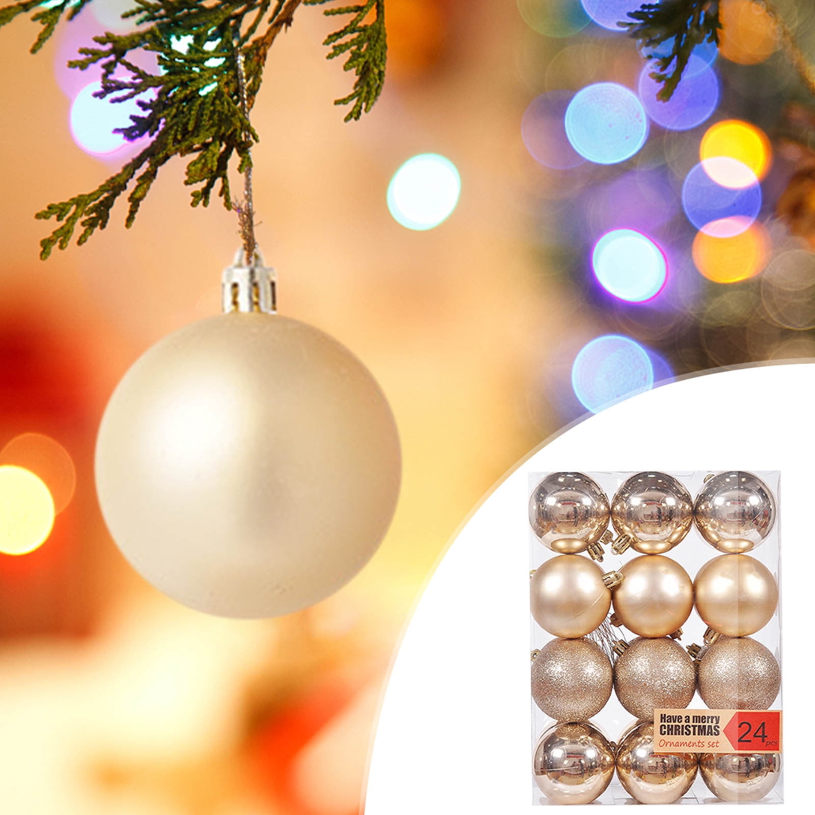 Christmas Decorations Indoor 6CM Christmas Ball Ornaments Christmas