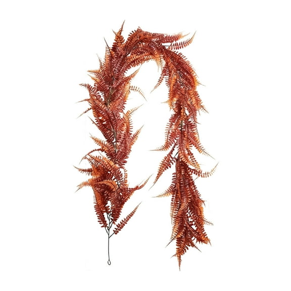 Christmas Decorations Indoor 72.8 Inch Christmas Ornaments Artificial Leaf Rattan Hanging Indoor Home Thanksgiving Christmas Party Fireplace Decoration Christmas Party Decorations