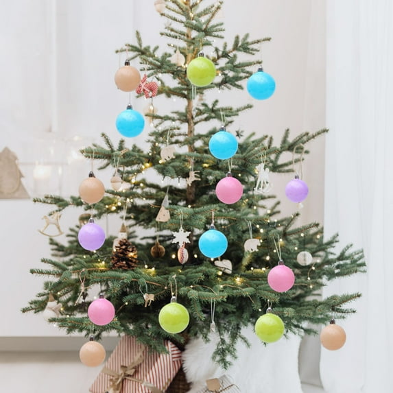 Christmas Decorations Indoor Balls, Macaron Colored Christmas Balls Set Suitable For Christmas Trees Can Also Be Used For Other Party Decorations