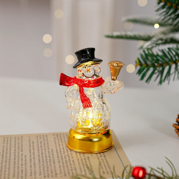 Christmas Decorations Indoor Decorative Lights Luminous Santa Claus Snowman Party Supplies Desktop Ornaments Night Light