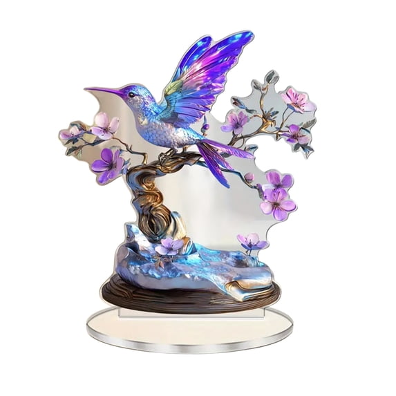 Christmas Decorations Indoor Floral and Bird Sculptures Plastic Ornaments for Home Living Room Bedroom Table Fireplace Party Decorations