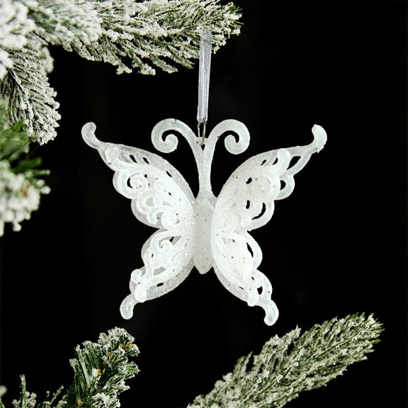 Christmas Decorations Indoor Hwkond Christmas Decorations Sparkling White Scene Decoration Supplies Rattan Door Hanging Shop Pendant Decoration Hanging Up To 30% Off