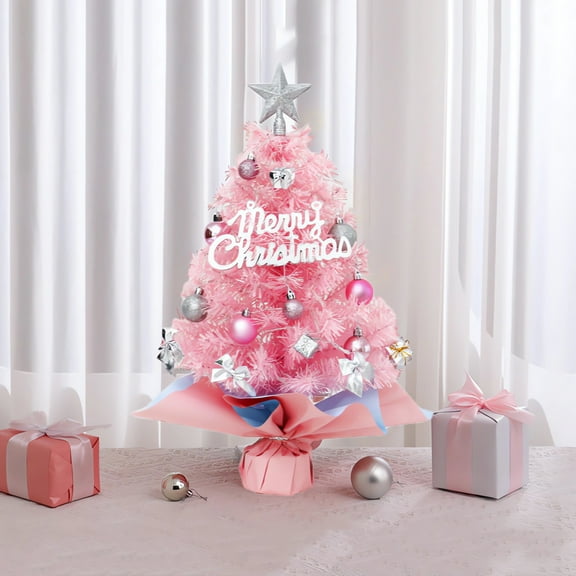 Christmas Decorations Indoor Mini Trees Mini Christmas Tree 18IN Tabletop Decoration Christmas Tree 17.71 Inches Wrapped In Paper Stakes