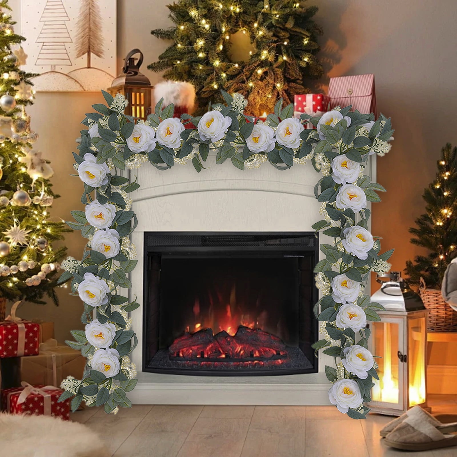 Christmas Decorations Indoor Outdoor,6FT Glitter Tinsel Garland Shiny  Hanging Decor for Holiday Fireplace Stair Railings Walls Doorways,Christmas  Party Supplies for Home Office Classroom - Walmart.com, image size:1600x1600