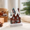 thumbnail image 1 of Christmas Decorations Indoor Outdoor, Resin Christmas House Mini Ornament, Color Light Desktop Decoration for Xmas Home, Holiday Gift, Mantel Shelf, 1 of 6