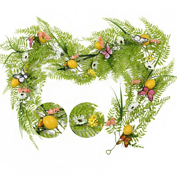 Christmas Decorations Indoor Outdoor, Simulation Of Green Plants Vines Christmas Fireplace Wall Decorations Needles Vines Dining Table Decorations, on Sale Clearance!