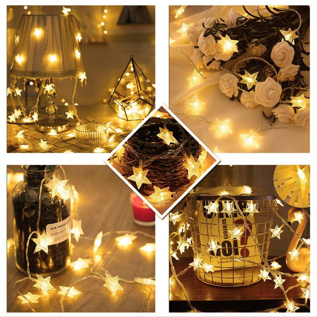 Christmas Decorations Indoor Outdoor Star Lights Star String Lights