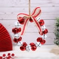 thumbnail image 1 of Christmas Decorations Indoor Vintage Bells Wrought Iron Finish With Bow For Door Hanging Tree And Window Wreath Decor Christmas Gifts For Teens, 1 of 6