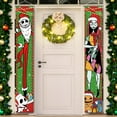 thumbnail image 1 of Christmas Decorations, Jack Sally Banners Xmas Porch Signs Christmas Decor Nightmare Merry Christmas Banner Before Welcome Wall Home Indoor Outdoor Party, 1 of 7