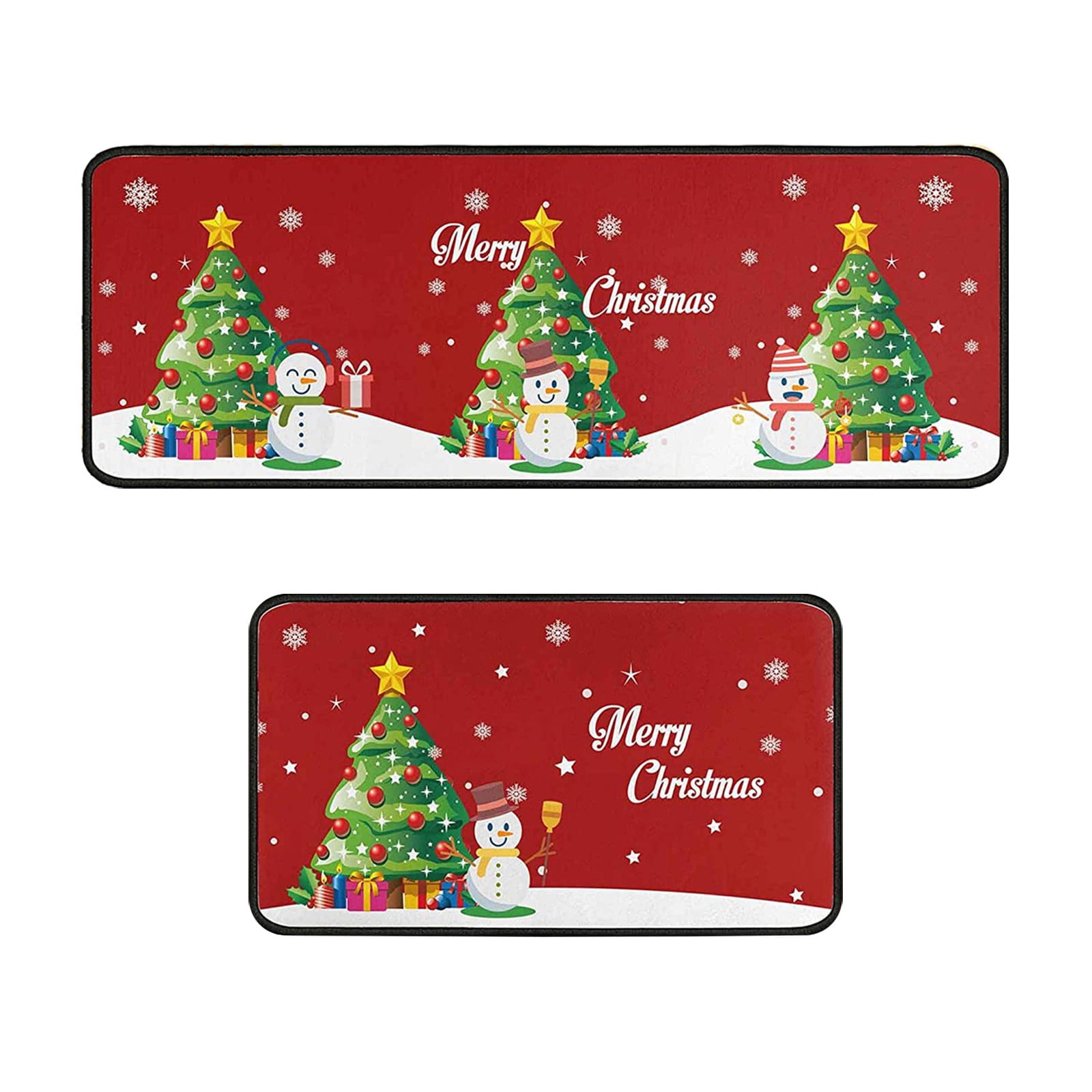 Christmas Decorations Christmas Kitchen Carpet 2 Pieces(60x40cm