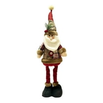 Christmas Decorations Long-Legged Santa Claus Elk Mouse Snowmen Sitting Hanging Plush Figurine Doll Ornaments for Home Window Table Fireplace Shelf Sitter Christmas Party Decoration Gifts
