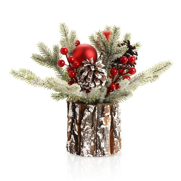 Christmas Decorations Mini Xmas Tree Artificial Tree Table Decorations for Christmas Party Home Supplies Ball