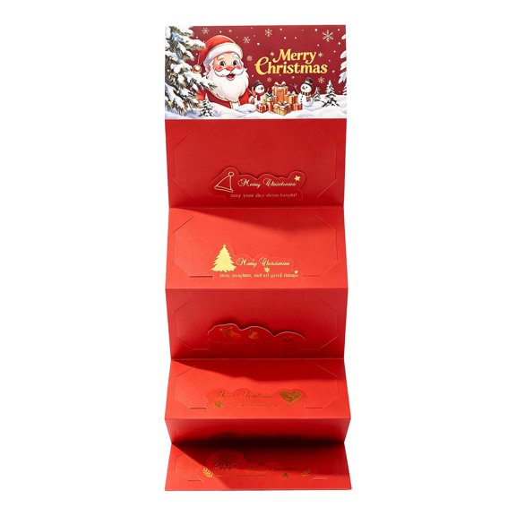 Christmas Decorations Money Holder Card Envelope Santa Red for Gift Giving Holiday Party Tabletop Home Decor