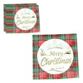 thumbnail image 1 of Christmas Decorations Napkins 20-Count Red Plaid Disposable Paper For Table Setting Party Decoration Christmas Party Supplies Christmas Gifts, 1 of 6