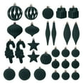 thumbnail image 1 of Christmas Decorations Outdoor 28-Pack Flocked Shaped Christmas Balls Decorative Ornaments For Christmas Tree Christmas Tree Decorations, 1 of 5