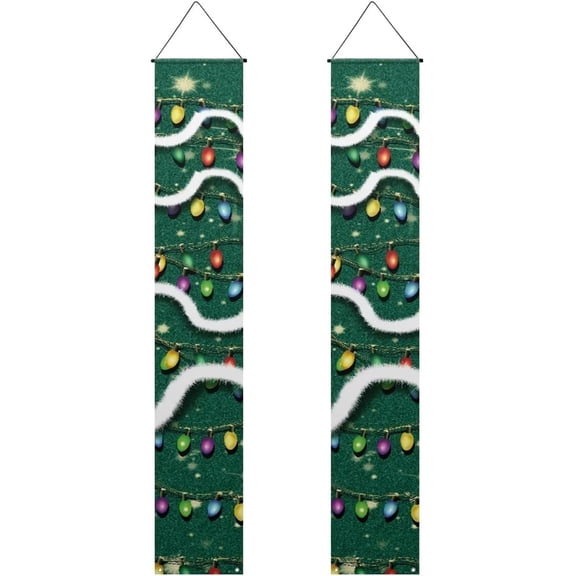 Christmas Decorations Outdoor Christmas Decor,Trick Or Treat Hocus Pocus Large Witch Banners Porch Signs for Front Door Outside Yard Garland Party Supplies