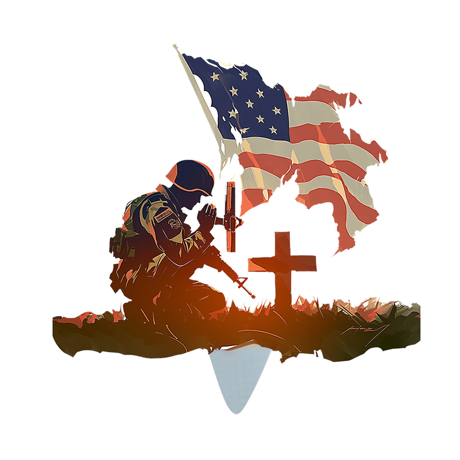 Christmas Decorations Outdoor Independence Day Veterans Memorial Plaque