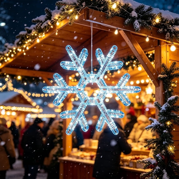 Christmas Decorations Outdoor Indoor Clearance – Christmas Lights with Iron Frame, LED Lighting Outdoor Yard Lights, Decorative for Gardens, Lawns, Windowsills, Walls Decor (B)