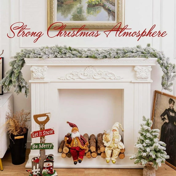 Christmas Decorations Outdoor Simulation Of Green Plants Vines Christmas Fireplace Wall Decorations Needles Vines Dining Table Decorations