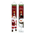 thumbnail image 1 of Christmas Decorations Outdoor Yard Front Porch Sign Set, Snowman Welcome Door Banner, Hanging Merry Christmas Decorations for Home (B), 1 of 6