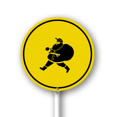 thumbnail image 1 of Christmas Decorations Outdoor Yard Signs Santa Claus Crossing Aluminum Signs with Stakes for Winter Holiday Christmas Outside Yard Pathway Lawn Decor Supplies 9.2x9.2Inch, 1 of 4