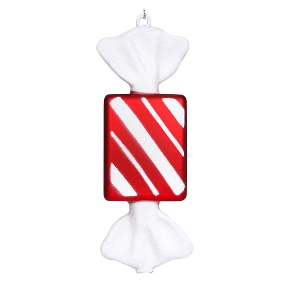Christmas Decorations PVC Painted Sequins Candy Pendant Xmas Tree Hanging Ornaments Party Scene Setting Props Home Decor Red-White