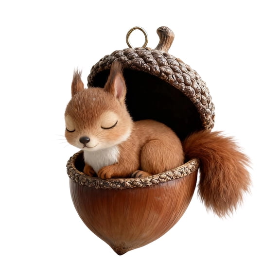Christmas Decorations Pinecone Animal 2D Acrylic Flat Ornament for Christmas Tree Home Wall Fireplace Porch Window Party Decoration