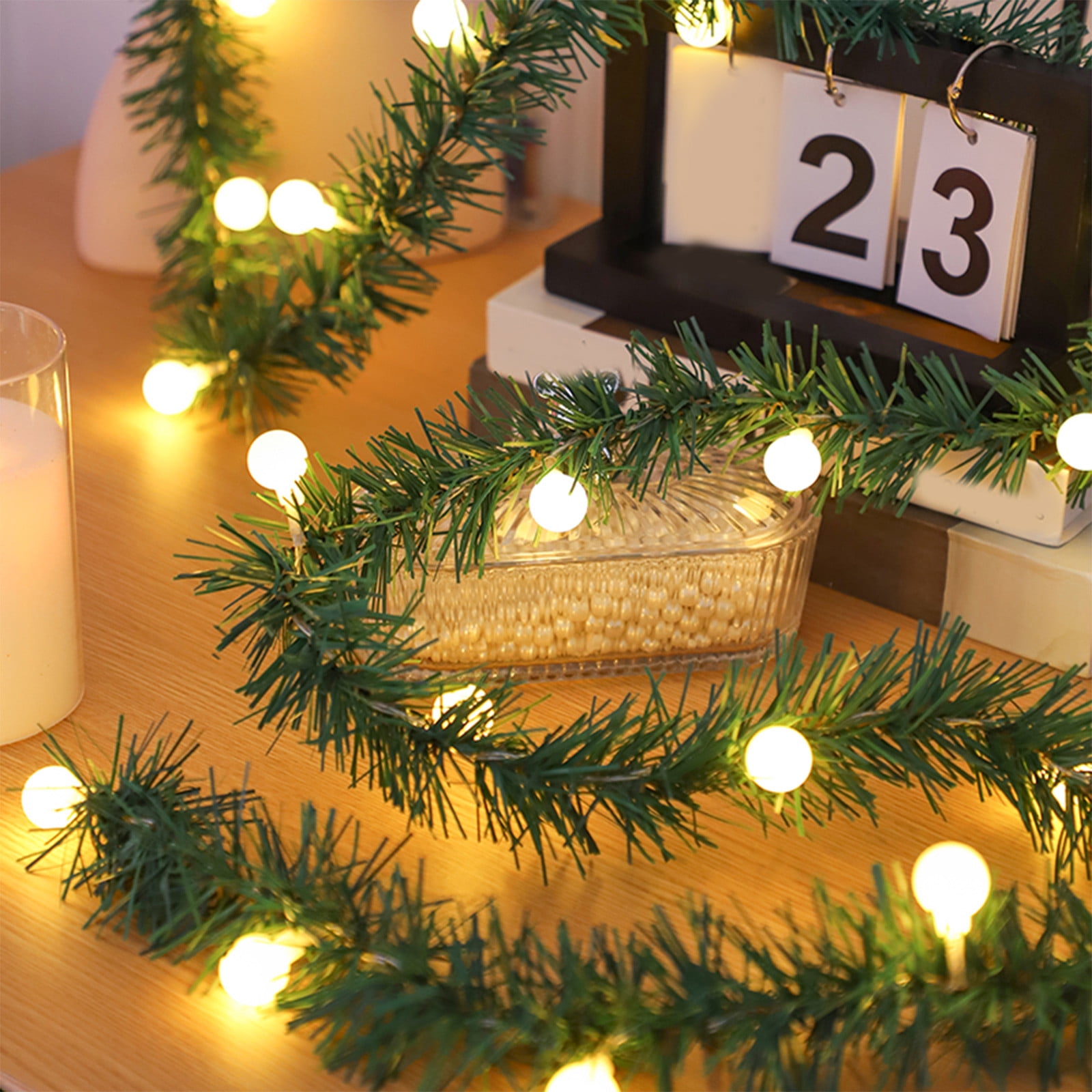 Christmas Decorations Christmas Pines Needle Decorative Lights String