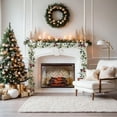 thumbnail image 1 of Christmas Decorations Pre-lit Artificial Christmas Garland, Christmas Models Red Berries Pines Needles Rattan Christmas Leaf Rattan Simulation Rattan Party Holiday Decoration Rattan Rollbacks, 1 of 6