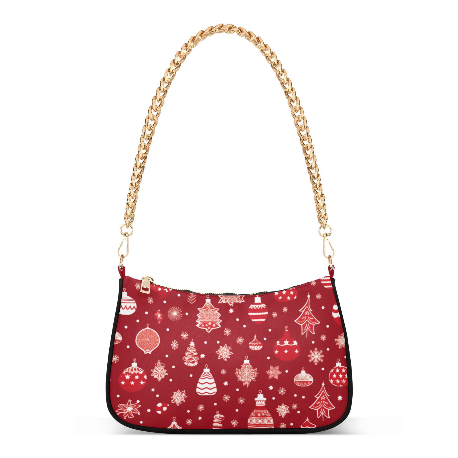 Christmas Decorations RedWomen Small Shoulder Bag Crossbody Tote Hobo Bags Purse Clutch Handbags with Chain Strap for Women