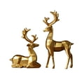 thumbnail image 1 of Christmas Decorations,Reindeer Gold Deer Christmas Decor,Venados De Navidad Para Decoración,Elk Resin Statue,Suitable for Living Room, Wine Cabinet, Display Stand, Bedroom, Office Desktop, 1 of 5