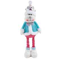 Christmas Decorations Retractable Christmas Doll And Snowman Window Display Plush Toy Doll Gift for Boys and Girls