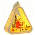 thumbnail image 1 of Christmas Decorations Retro Night Light, Merry Christmas Tree Santa Snowman Warm LED Tabletop Decor Battery Operated Xmas Ornament for Home Window Mantel, 1 of 5