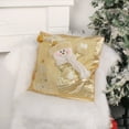 thumbnail image 1 of Christmas Decorations Santa Claus Snowman Throw Pillow Cover Home Gold Christmas Throw Pillow Sofa Pillow Cushion Christmas Gifts on Clearance, 1 of 6
