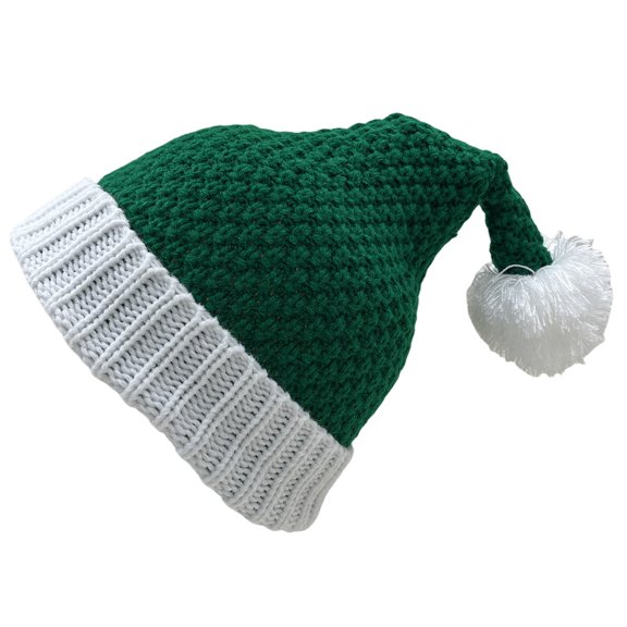 Christmas Decorations Santa Hats Adult Comfortable Scrub Party Women's Hats & Caps Plush Winter Hat Green