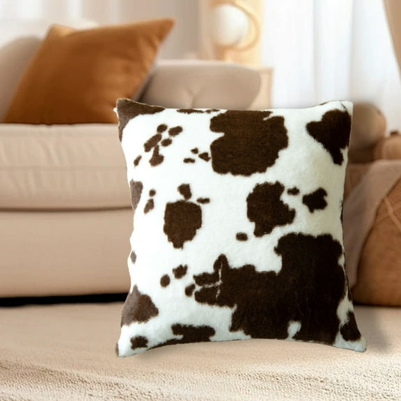 VOAVEKE Fall Pillow Covers 18X18, Couch Pillow Covers, Cow Pattern Fashionable And Trendy Pillowcase For Car Pillows Sofa Cushions Living Room Pillowcases
