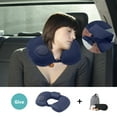 thumbnail image 1 of VOAVEKE Fall Pillow Covers, Couch Pillow Covers, Upgrade The Rear Neck And Raise The Inflatable U Pillow Milk Silk Inflatable Pillow Portable Travel Pillow, 1 of 5