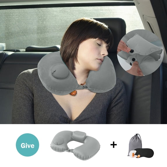 Christmas Decorations Savings Clearance! VOAVEKE Fall Pillow Covers, Couch Pillow Covers, Upgrade The Rear Neck And Raise The Inflatable U Pillow Milk Silk Inflatable Pillow Portable Travel Pillow