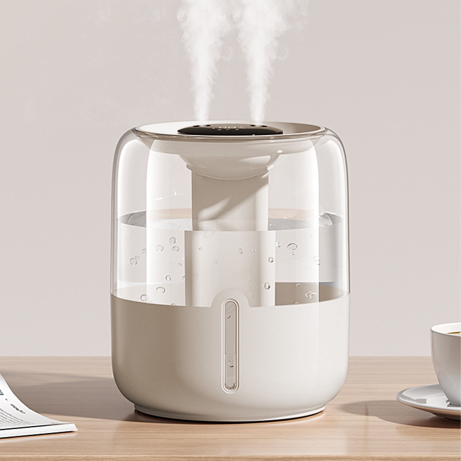 VOAVEKE Humidifiers for Bedroom Large Room Home, Small Humidifier, Large Capacity Double Spray USB Household Mute Large Direction Humidifier Digital Display