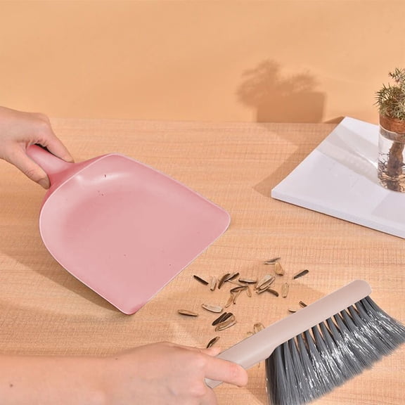 VOAVEKE Mini Brooms With Dustpan Combo Set, Small Brooms And Dustpan Set, Dustpan And Brush Set Handheld Dustpan And Brush Comfortable Grip Brush And Dustpan