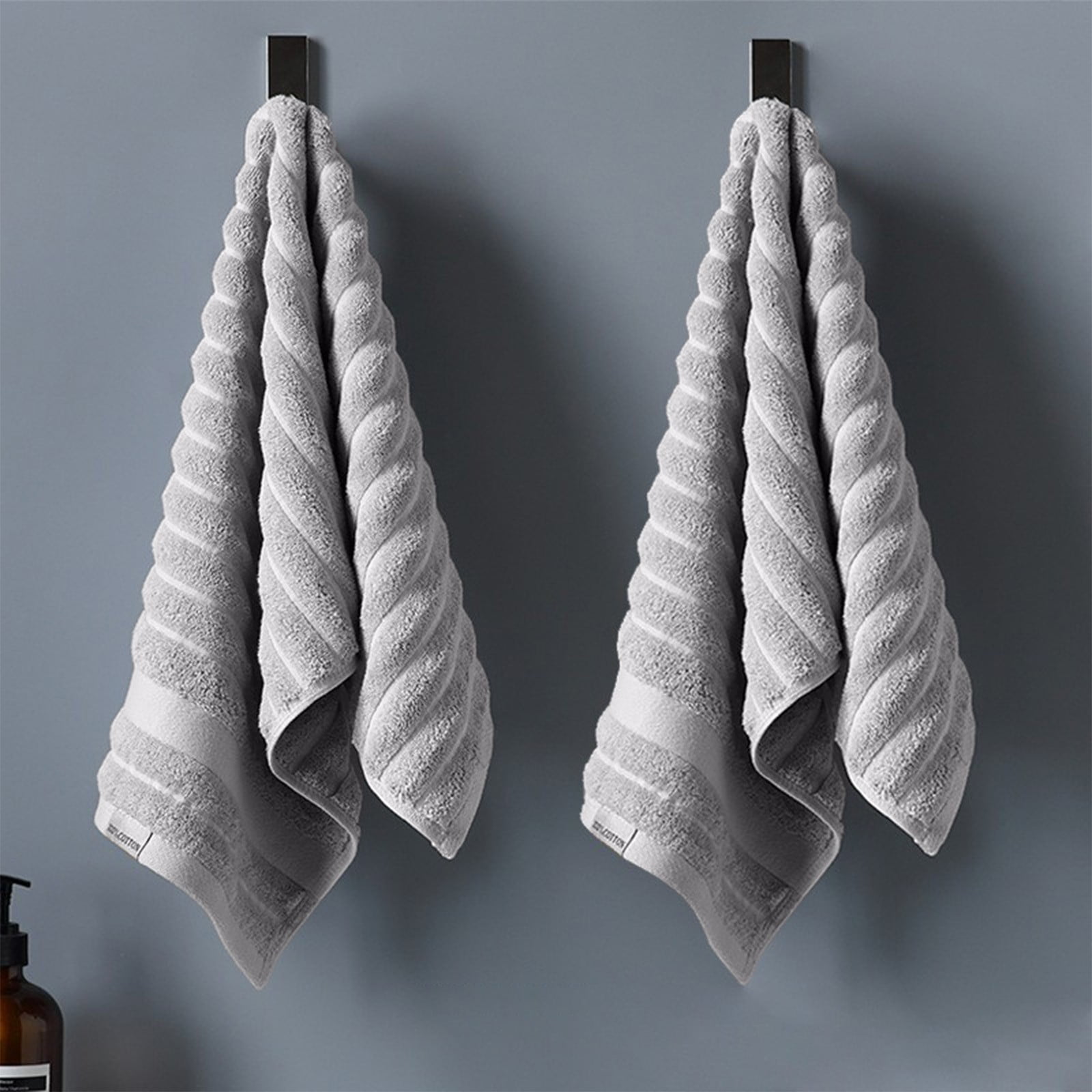 VOAVEKE School Supplies, Bedding Supplies, Beige Wavy Striped Towel Bathroom Kitchen 13 29 Inch100 Suitable For Body Face Hands For Enhancing Your Bathroom