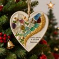 thumbnail image 1 of Christmas Decorations Sea Glass Ornaments with Stones Shells Pattern, Cute Beautiful Plastic Pendant for Christmas Tree Decor or Gifts 3.94 Inch Multicolor, 1 of 4
