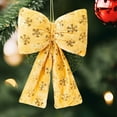 thumbnail image 1 of Christmas Decorations Sequin Snowflake Bow Pendant Red Green Gold Colors Optional Holiday Scene Christmas Tree Decor, 1 of 6