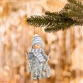 thumbnail image 1 of Christmas Decorations, Ski Dolls Ornaments, Christmas Hanging Decorations for Holiday Tree, Vintage Cloth Doll Holiday Gifts, Small Hanging Decorations for Christmas Tree, Green Gray Pink, 1 of 7